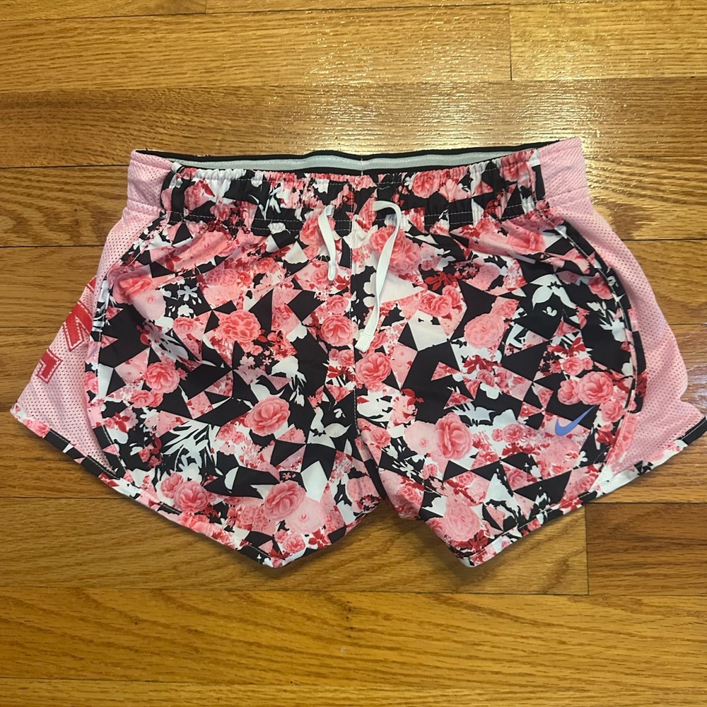 Nike Floral Geometric Pink girls Athletic Shorts